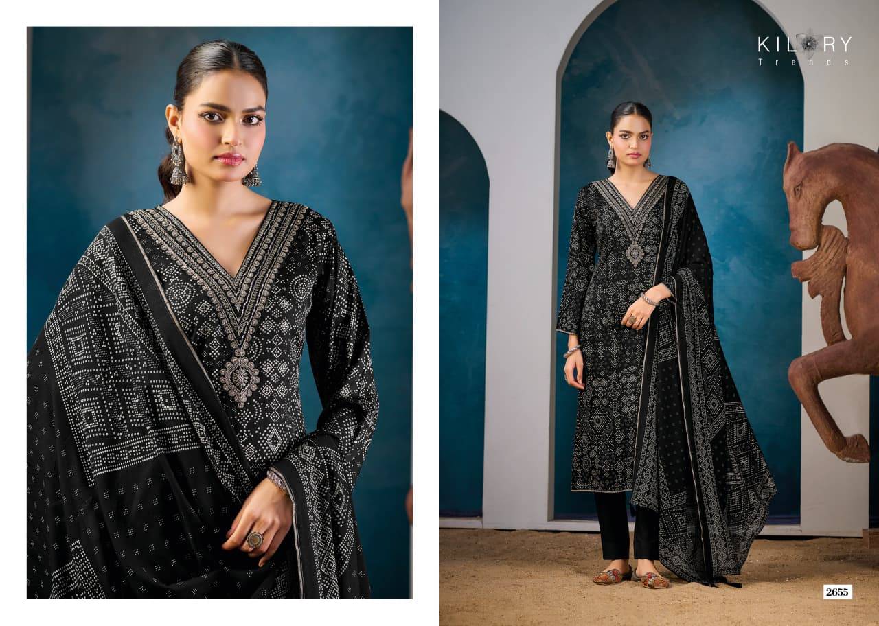 VICTORIA BY KILORY TRENDS 2651 To 2656 Series Stylish Beautiful Colourful GAJJI SILK Dresses At Wholesale Price